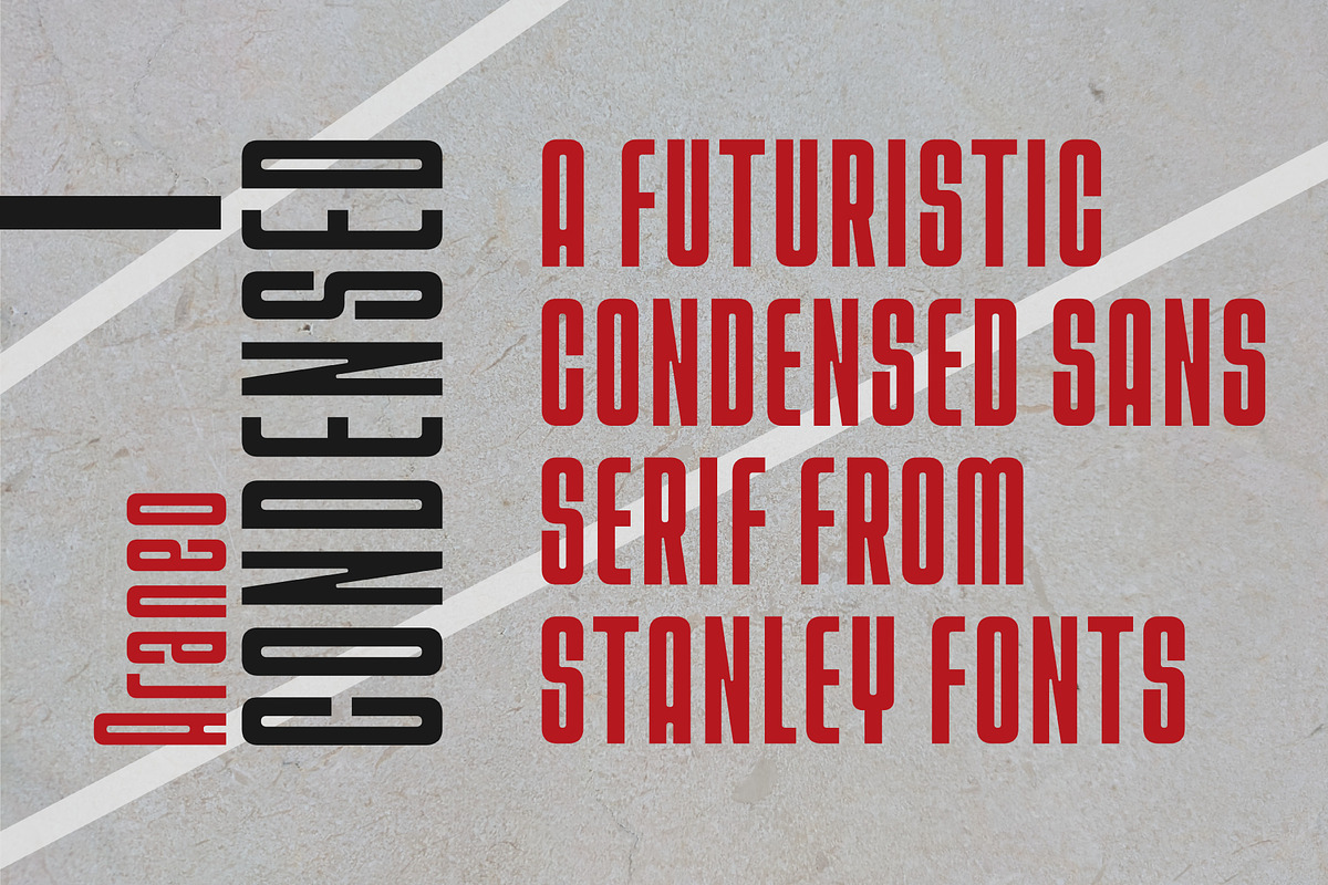 Araneo Condensed, a Sans Serif Font by Stanley fonts (Photo 11 of 12)