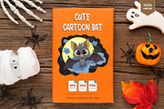 Cute halloween bat. Tshirt, PNG., an Animal Illustration by KENO Mascots (Thumbnail 5 of 6)
