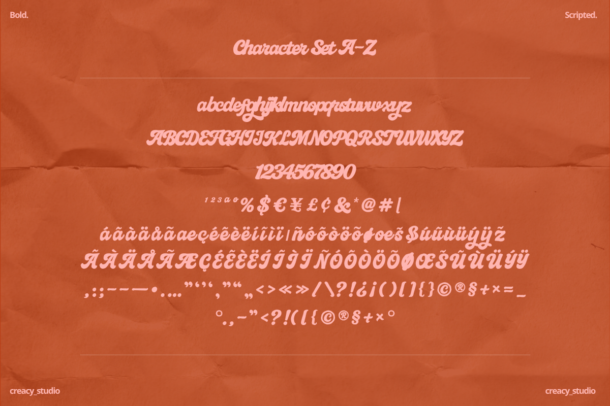 Cream Whip Script – Bold Retro Brush, a Script Font by Creacy Studio (Photo 3 of 8)