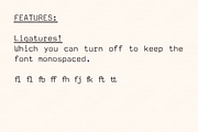 Amateur Typewriter monospaced font, a Sans Serif Font by Ana's Fonts (Thumbnail 6 of 10)