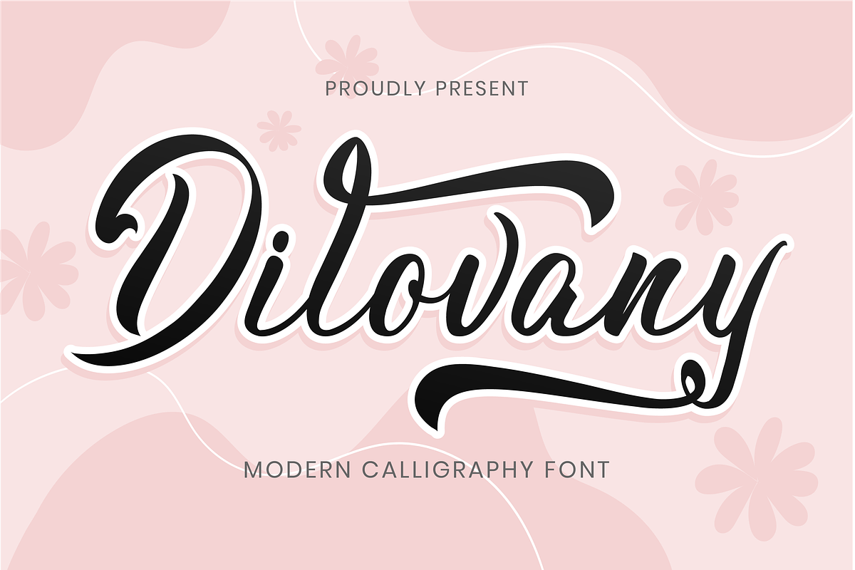 Dilovany a Modern Calligraphy Font, a Script Font by Javatype Studio (Photo 1 of 10)