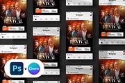Revival Church Flyer Portrait, a Social Media Template by Vintage Impressions (Thumbnail 2 of 6)