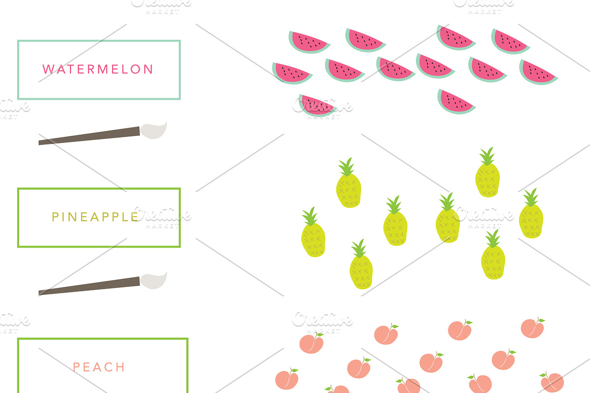 Fruit Punch Patterns & Brushes preview 3