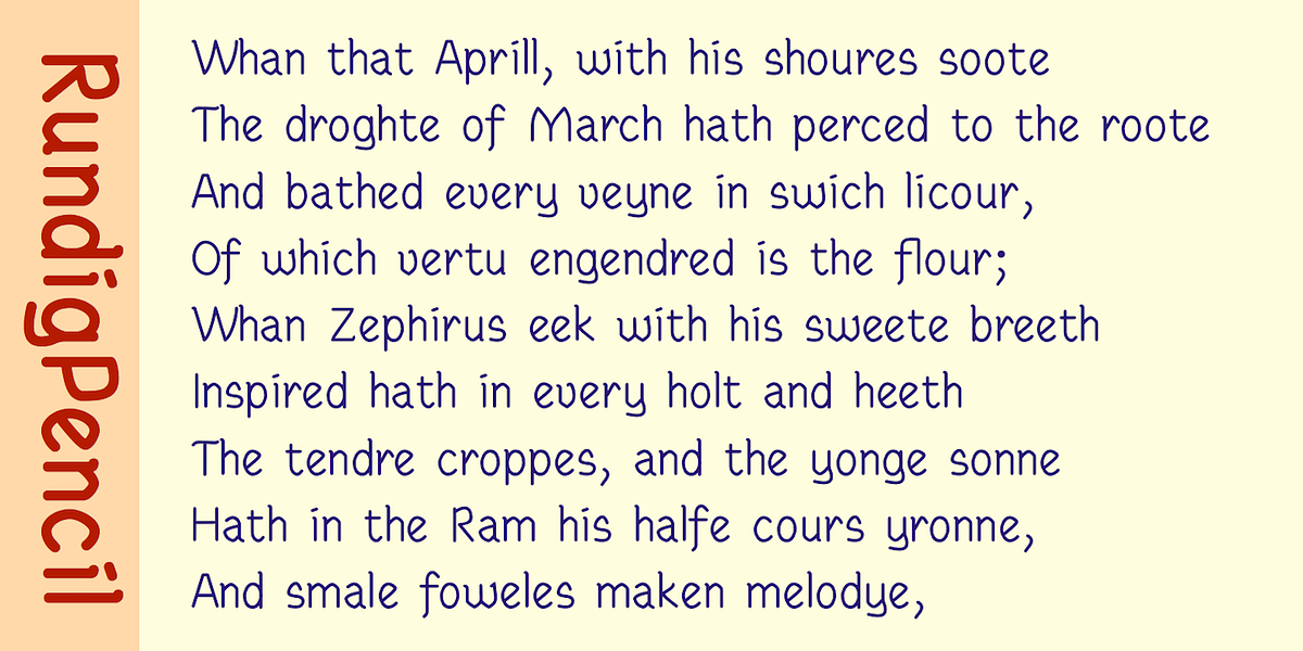 RundigPencil, a Handwritten Font by Ingrimayne Type (Photo 3 of 7)