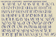 MARITIME HERITAGE - VINTAGE FONT, a Serif Font by 177Studio (Thumbnail 8 of 8)