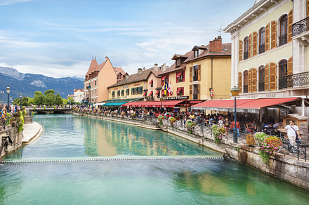 ANNECY, FRANCE - AUGUST 13, 2018: To