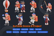 Travel and Adventure 3D Character, a Characters & Person 3D Model by orenjidesign (Thumbnail 4 of 8)