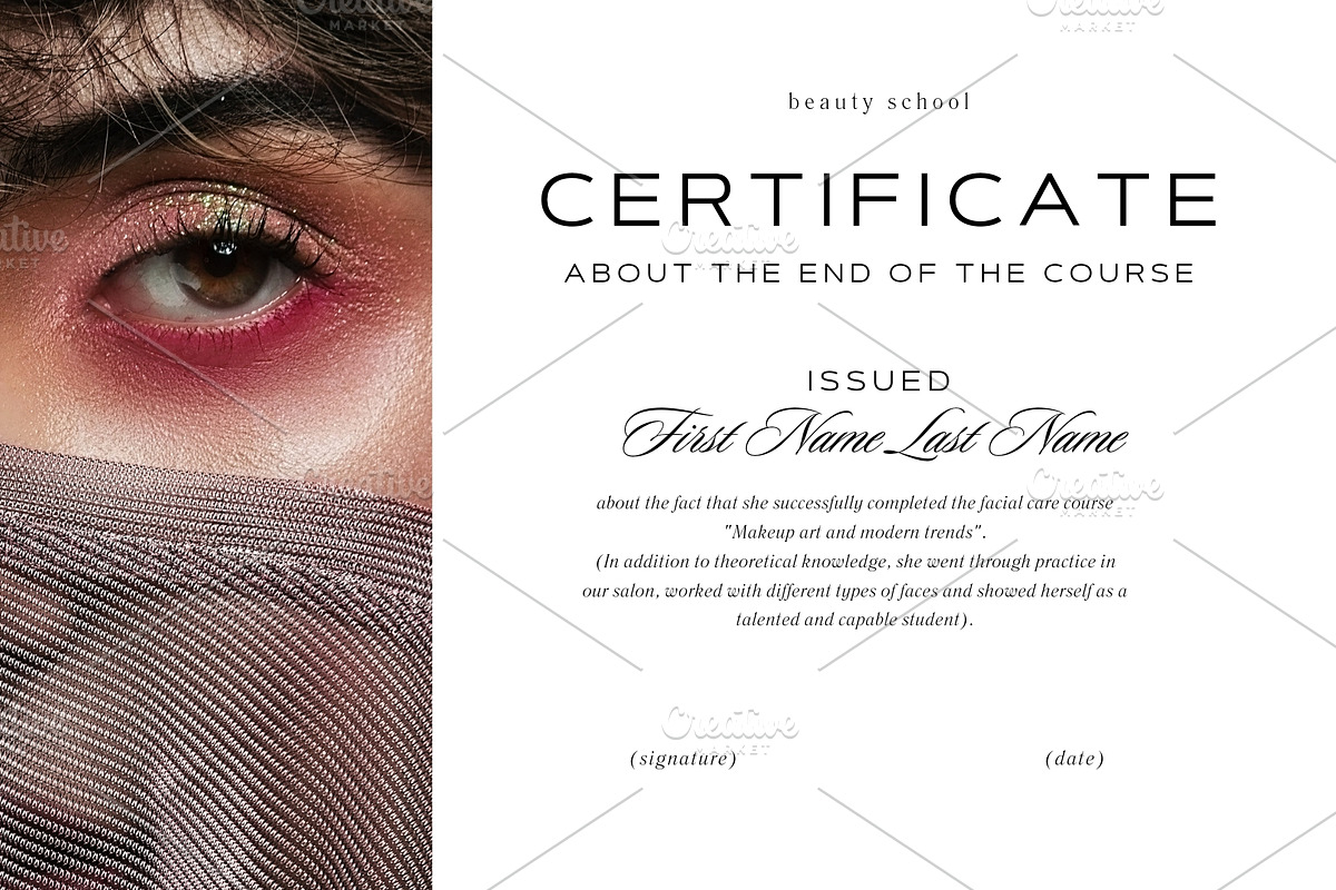 Certificate template, a Branding & Logo Template by AI Goddess Creations