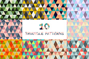 10 seamless triangle patterns vol 01, a Pattern Graphic by Makestudio (Thumbnail 2 of 4)