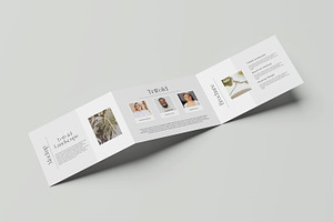 A4 Landscape Trifold Brochure Mockup