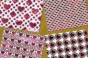 Red Foil Valentine Heart Patterns, a Pattern Graphic by Skritch Studio (Thumbnail 6 of 6)