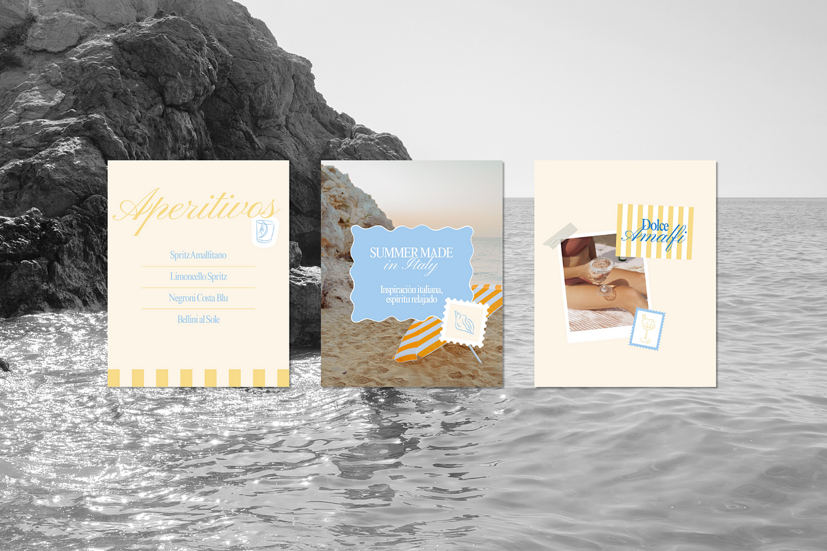 AMALFI | Canva Instagram template, a Social Media Template by Mila Estudio (Photo 5 of 6)