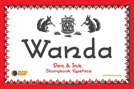 Wanda Vintage Pen & Ink Style Font
