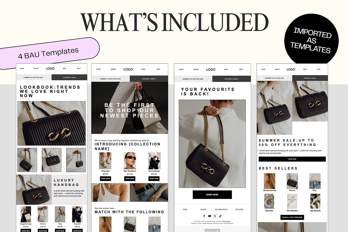 Klaviyo Newsletter Template Flows, an Email Template by Template Twist Shop (Photo 6 of 11)