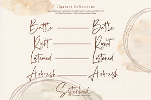 Sisterhood - Chic Brush Font