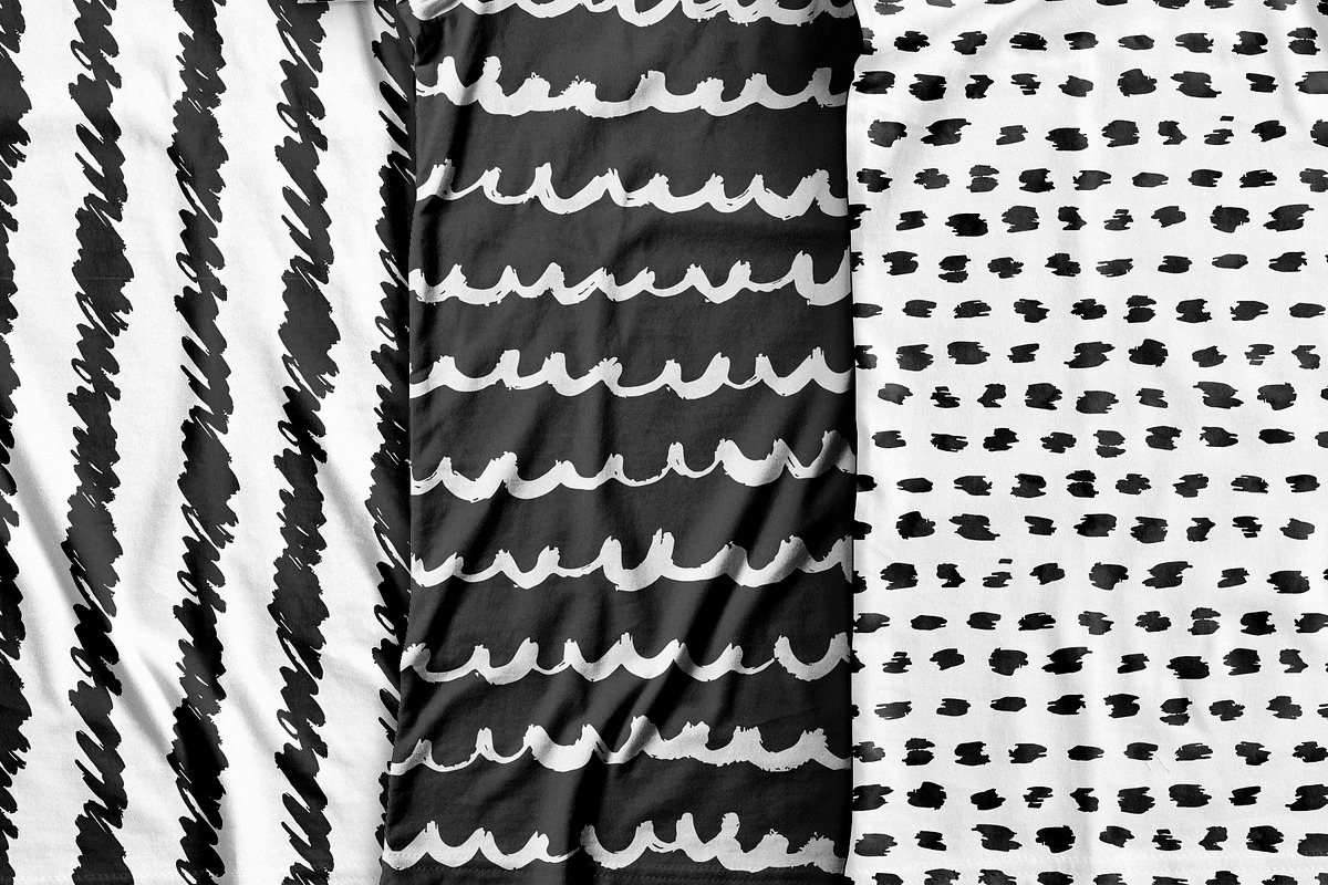 40 Seamless Abstract Inky Patterns, a Pattern Graphic by Pink Coffie