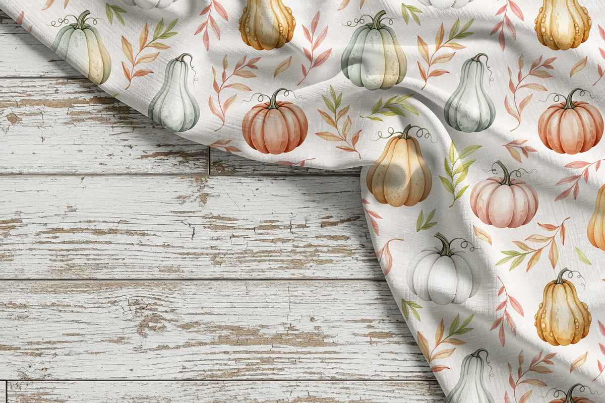 Autumn Pumpkins Seamless Pattern, a Pattern Graphic by Kreeya Art Shop (Photo 11 of 13)