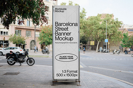 Barcelona Urban Banner Mockup