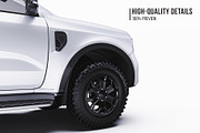 Super Cab 4x4 Pickup Wrap Mockup Set, a Product Mockup by Halal Graphic Studio (Thumbnail 4 of 15)