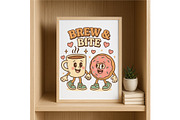 Personalize Brew & Bite Coffee Donut, a Background Graphic by LaseredNinja (Thumbnail 3 of 7)