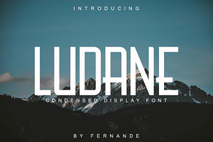 Ludane Condensed Display Font