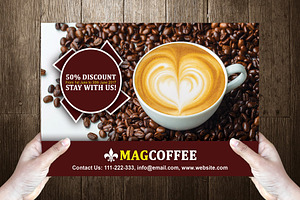Coffeeto Post Card Template Design