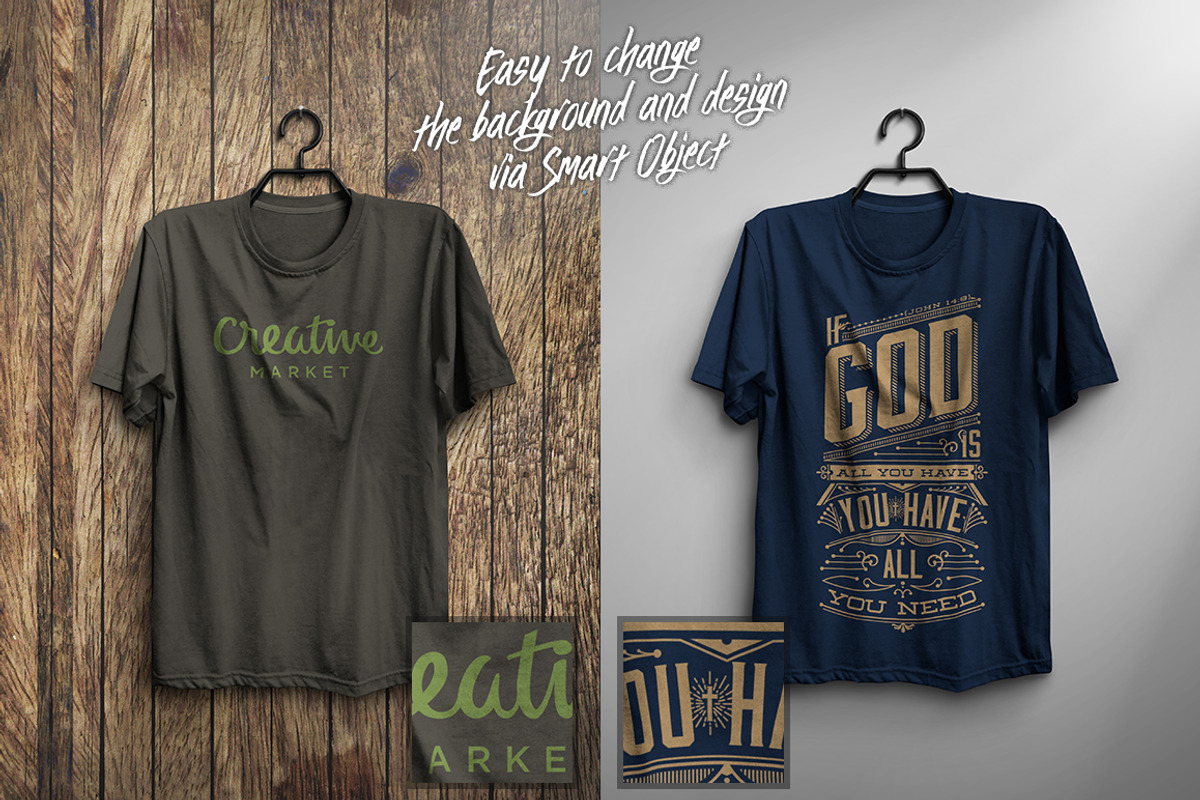 MJT Realistic T-Shirt Mock-Up, a Shirt Mockup by dexsarharryfonts (Photo 2 of 7)