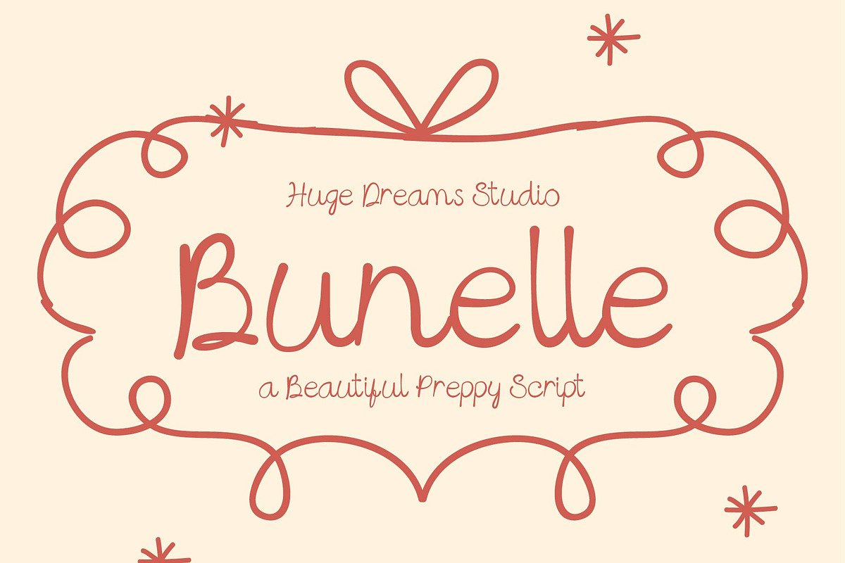 Bunelle – Elegant Handwriting Font, a Script Font by Huge Dream Studio (Photo 1 of 8)