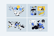 Creative Business Banners, a Person Illustration by PureSolution (Thumbnail 5 of 12)