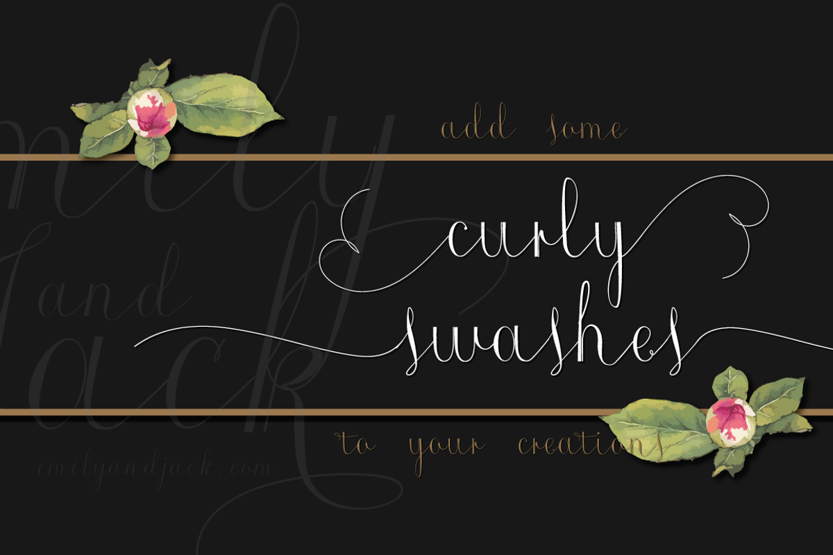 Roicamonta Curly otf font preview 4