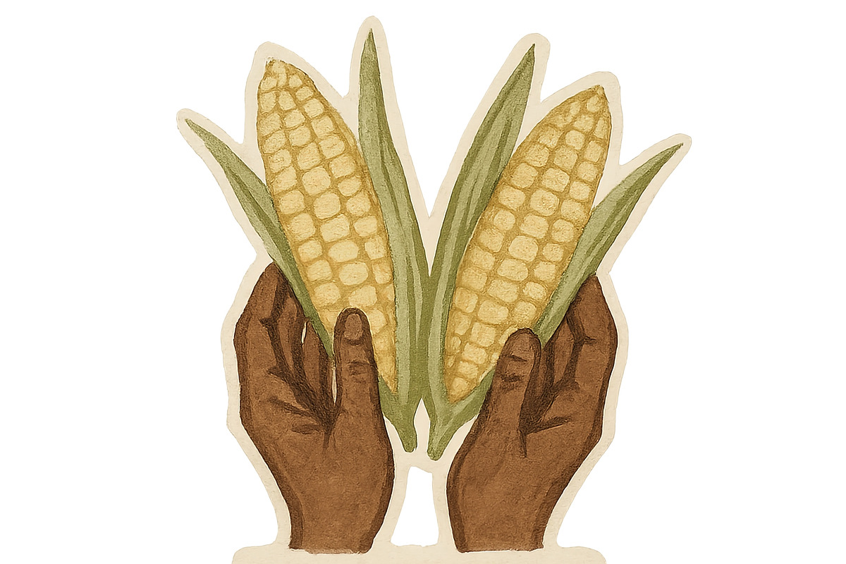 Kwanzaa celebration with corn illust, an Illustration by Dvoevnore photos