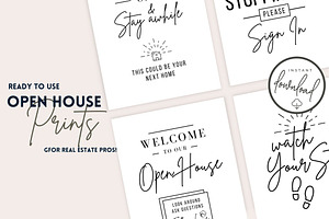 Open House Prints Template CANVA