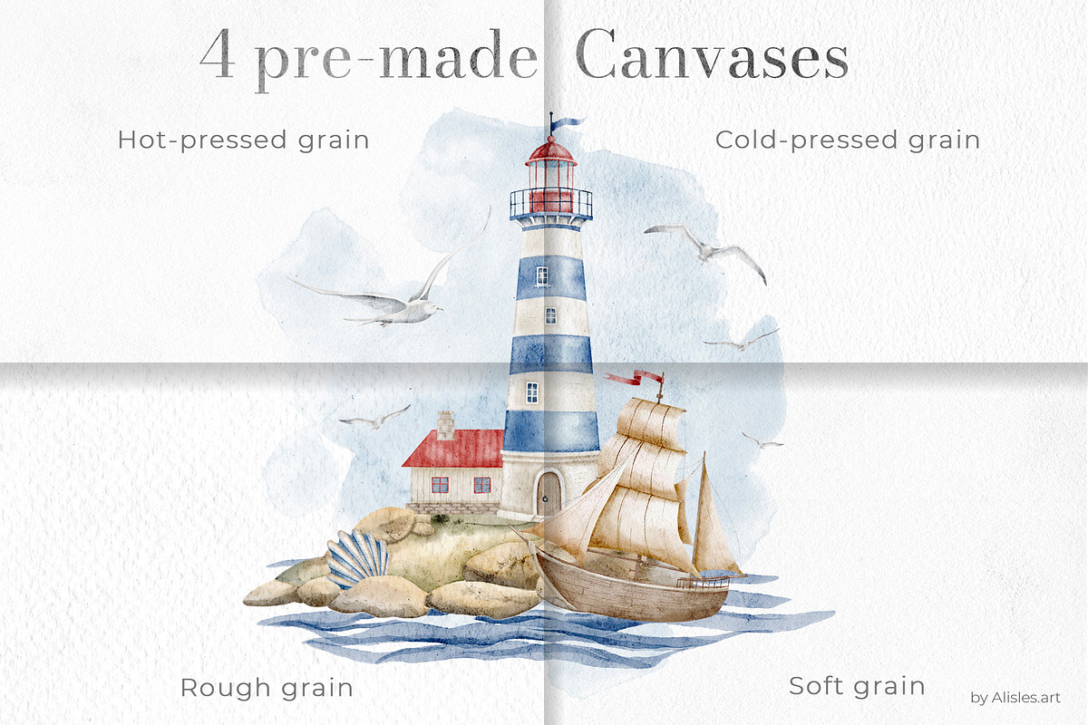 Watercolor Brushes for Procreate, a Brush Add-On by Alisles (Photo 4 of 12)