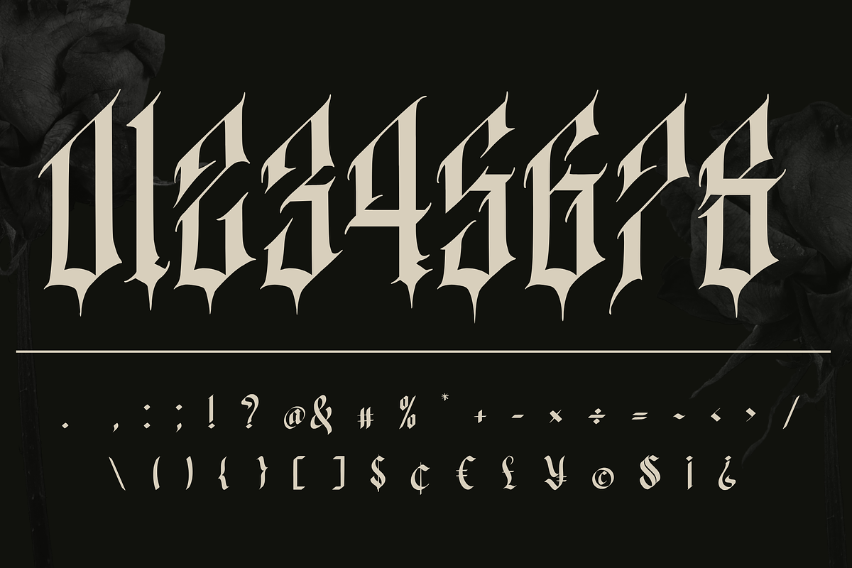 Rigtra Aledzra - Dark Gothic Font, a Blackletter Font by Randi Irvan | Rvandtype (Photo 11 of 13)