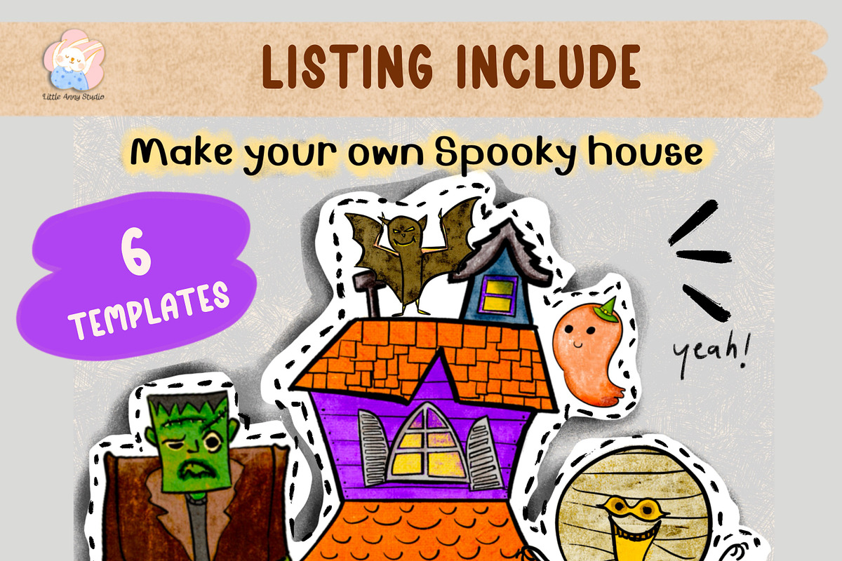 Halloween Activity Pack 80+ elements, an Illustration by Annyillustration (Photo 8 of 9)