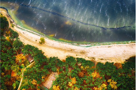 Aerial view of river, a Nature Photo by Nature and travel