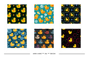 Rubber Duckies Retro Art Patterns, a Pattern Graphic by karenfoleyphoto (Thumbnail 2 of 15)