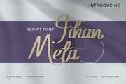 Jihan Meta - Script style font, a Script Font by mahstudios (Thumbnail 1 of 8)