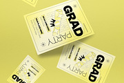 Lime Modern Graduation Invitation, an Invitation Template by graphicook (Thumbnail 2 of 3)