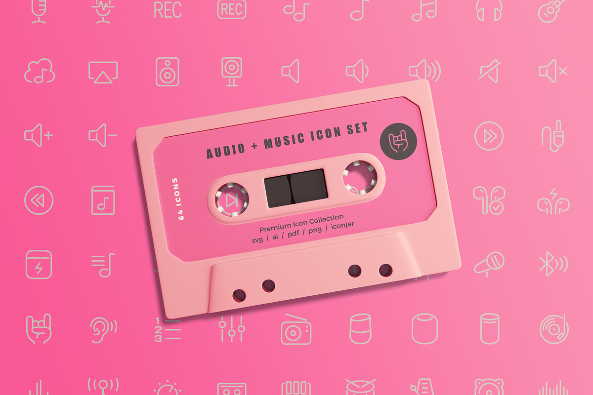 Audio Icons — Pixi Line, an Outline Icon by Scott Dunlap (Photo 7 of 9)