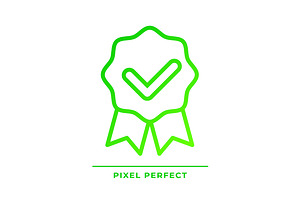 Award badge with check mark, an Icon by IMG Visuals