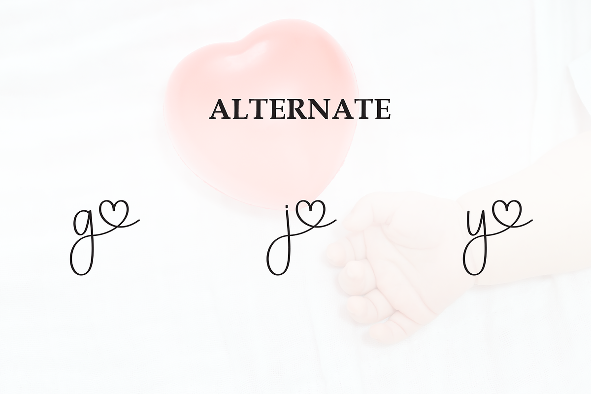 Babylove | Script Font, a Handwritten Font by Scratchones (Photo 7 of 9)