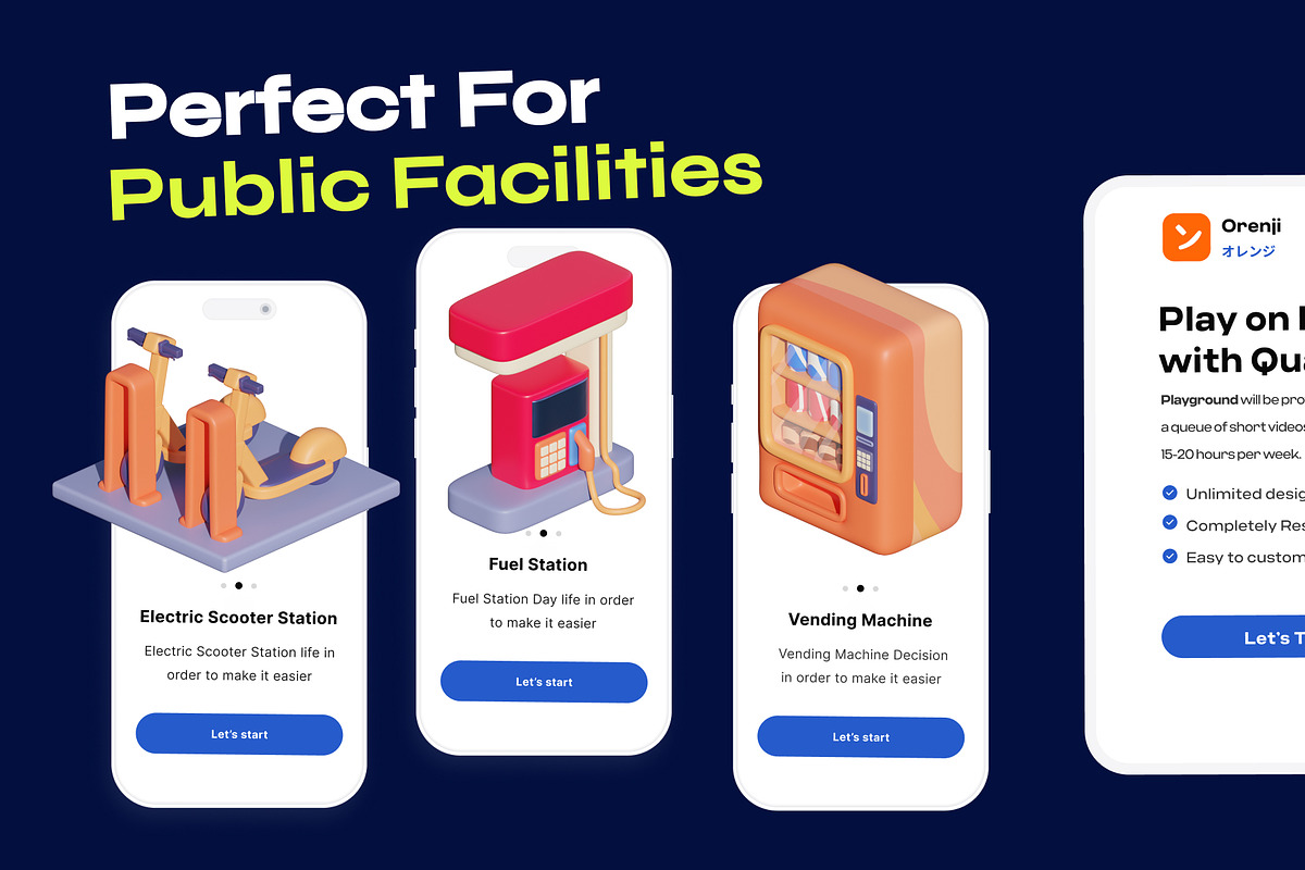 Public Facilities - Premium 3D Icon, an Environmental 3D Model by orenjidesign (Photo 5 of 8)