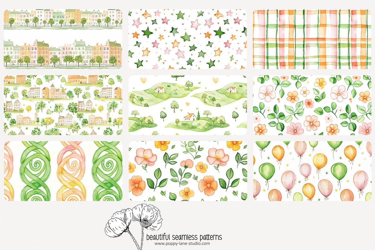 70 St Patrick's Day seamless pattern, a Pattern Graphic by Poppy Lane Studio (Photo 2 of 10)
