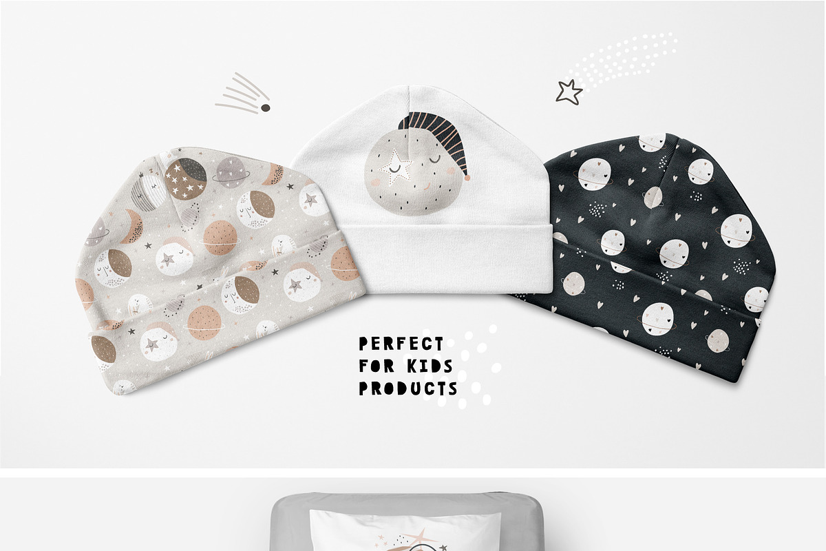 MOON night graphic collection, a Pattern Graphic by solmariart (Photo 7 of 8)