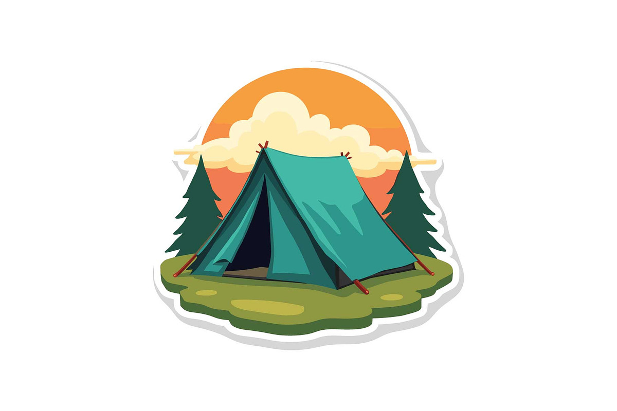 Outdoor Camping Tent Vector Pack, an Object Graphic by Designs_River (Photo 10 of 13)