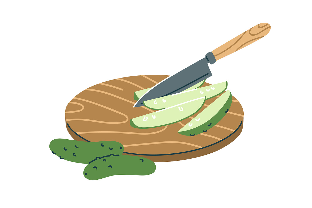 Cutting and grating vegetables set, a Food Illustration by Good Studio (Photo 4 of 10)