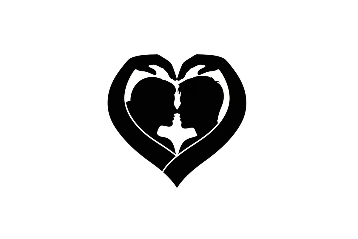 Couple Love Heart Silhouette Bundle, an Illustration by Amazin_art (Photo 39 of 51)