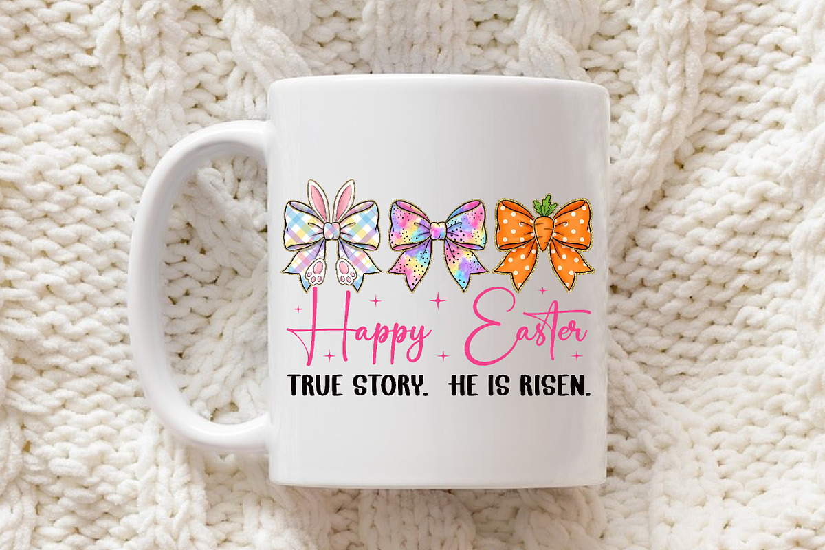 Happy Easter PNG True Story He is Ri, an Illustration by Libby Wishes (Photo 2 of 6)