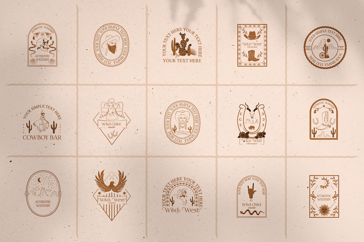 Mystical Western logo collection, a Branding & Logo Template by Mio Buono (Photo 7 of 13)
